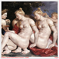 Rubens Polito Dipinti Venere Cupido Bacco Cerere Venus Cupido che fruga nello specchio